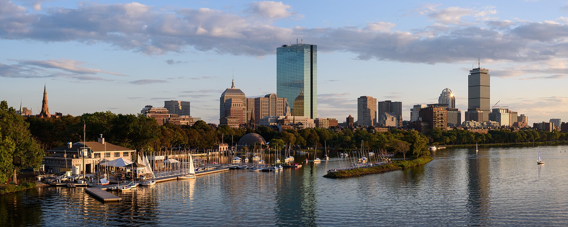 Boston skyline across the Charles River