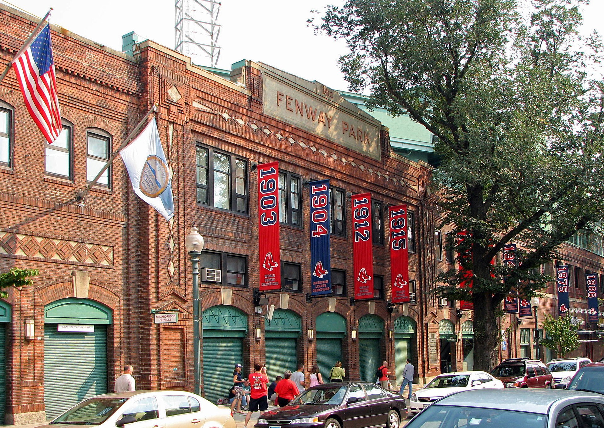 Main entrance of Fenway Park, home of the Boston Red Sox