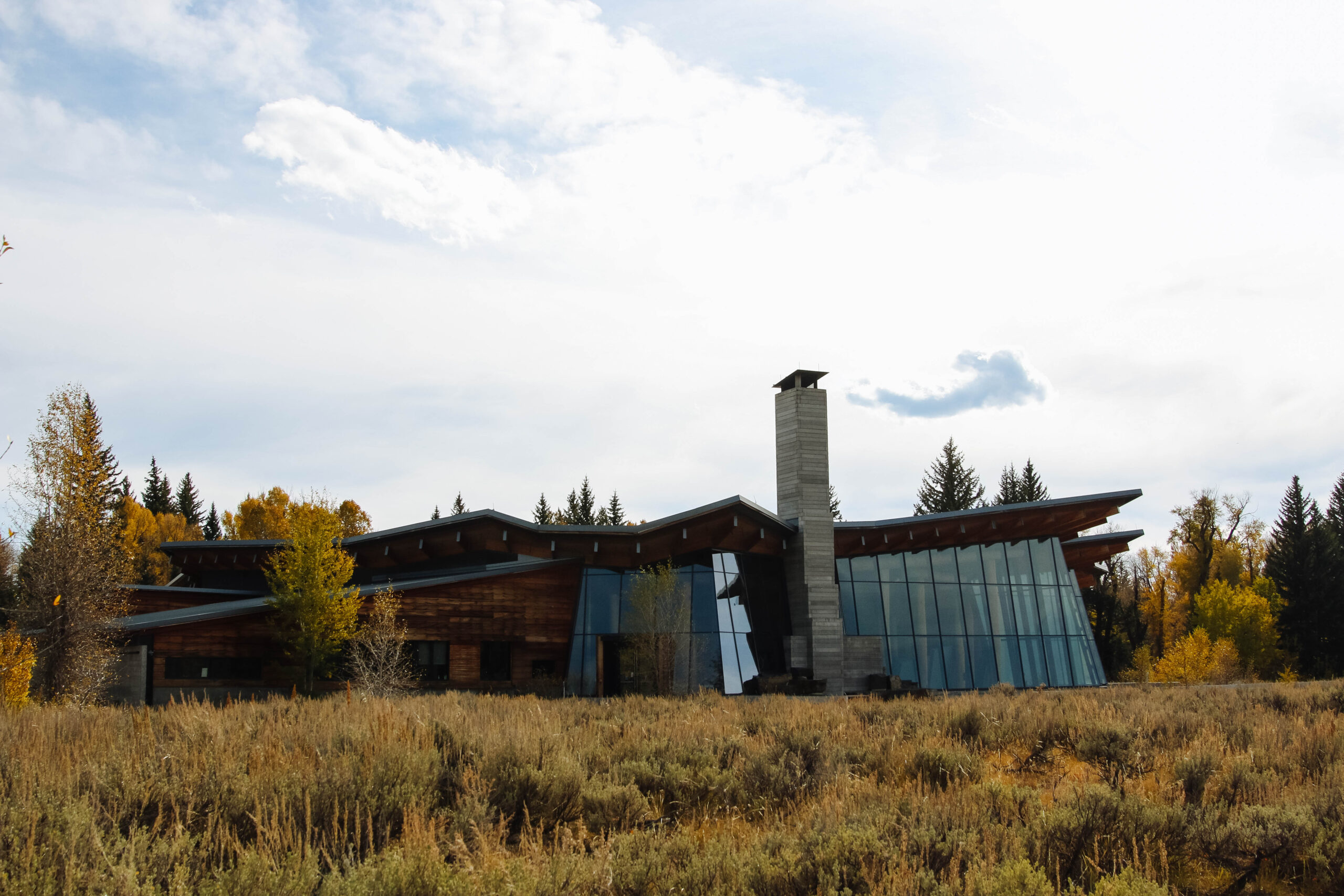 Craig Thomas Discovery and Visitor Center in Moose, open through October in Grand Teton National Park