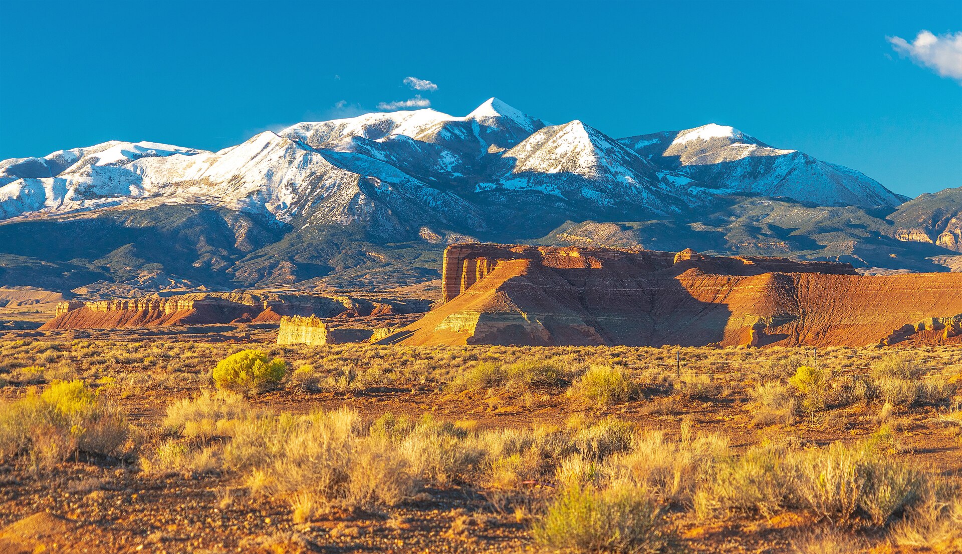 Mount Ellen in the Henry Mountains south of Hanksville, Utah, home to free-roaming bison
