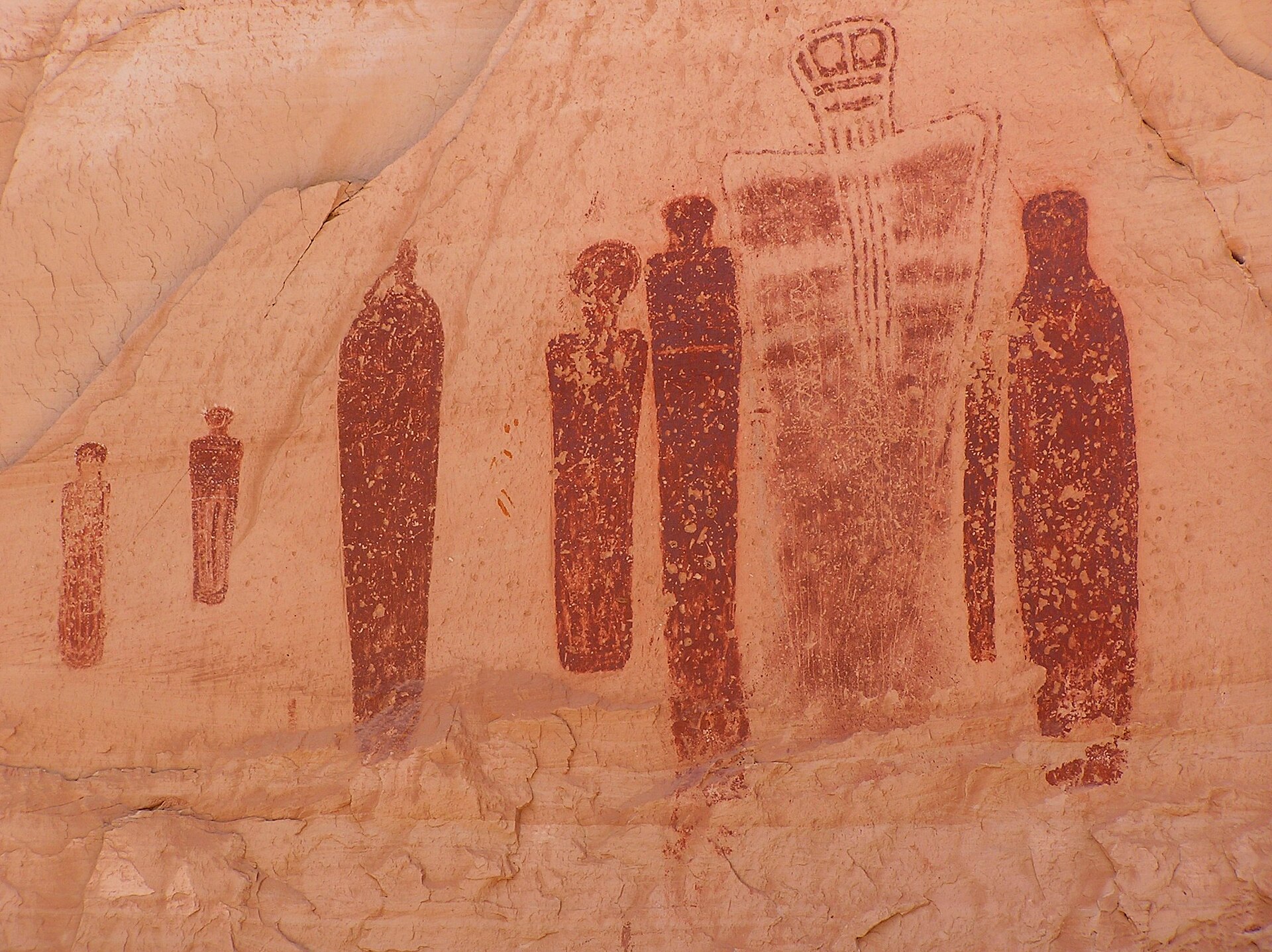 Great Gallery pictographs in Horseshoe Canyon, a full-day adventure from Hanksville, Utah