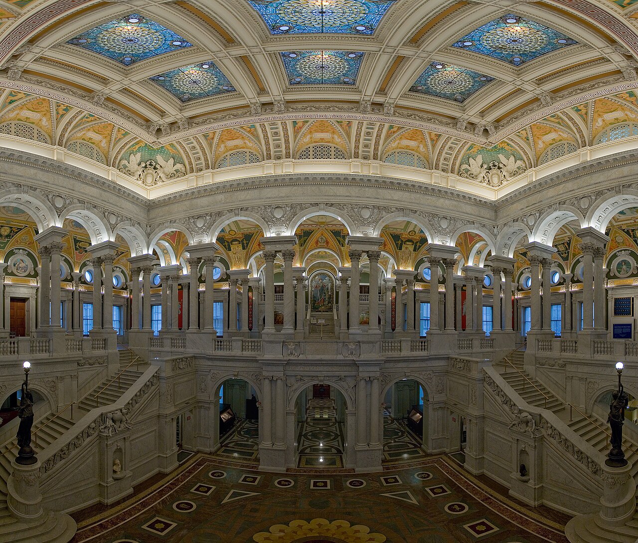 Great Hall of the Library of Congress in Washington DC