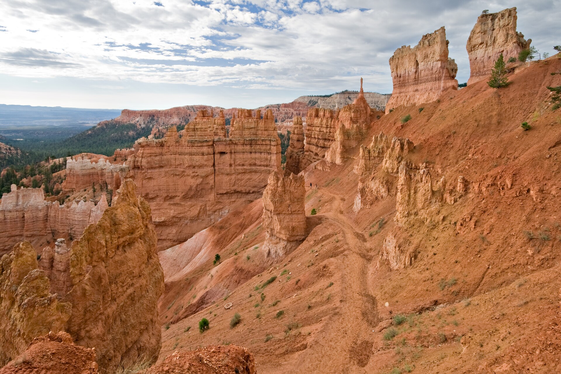 Best Bryce Canyon viewpoints: hoodoos seen from the rim of Bryce Amphitheater