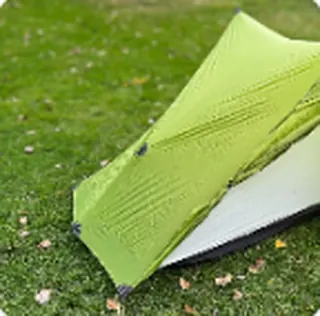 3F UL Gear Lanshan 2 Pro trekking pole tent pitched on grass
