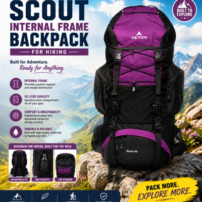 Scout Internal Frame Backpack for Hiking